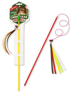 Дразнилка Сибирская Кошка Удочка погремушки с лентами