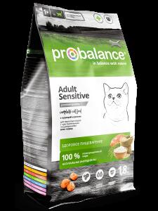 Probalance "Sensitive" для кошек с чувств. пищевар., 1,8кг