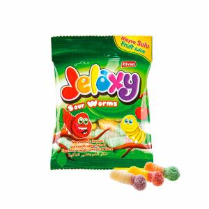 Jelaxy Sour Worms Жев. мармелад с фрукт.соком Червячки 80г