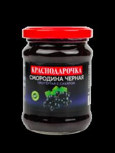Протертая с сахаром Черная Смородина Краснодарочка ГОСТ 280г 1*12
