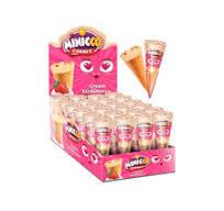 Шоколадный десерт в ваф.рожке Minicco Cornet Strawberryt 25г