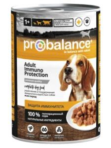 Probalance 415г Adult Immuno Protection Корм консервированный для собак