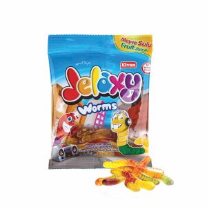 Jelaxy Worms Жев.мармелад с фрукт.соком Черви 80г