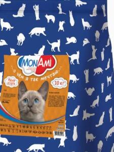 Монами сух корм д/взр кошек Мясное ассорти 10кг