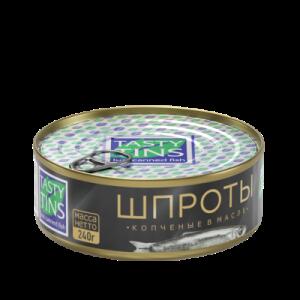 ТТ Шпроты в масле 240г ключ 1*24