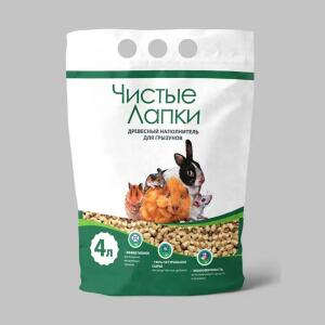 Чистые Лапки наполн. для грызунов 4л (1,5кг)  1*9