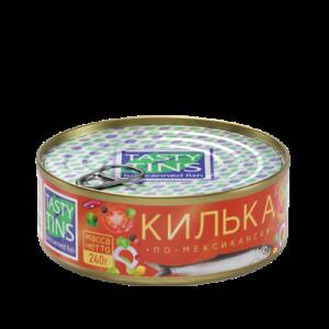 ТТ Килька по-Мексикански обж. в том.соусе с овощами 240г 1*24