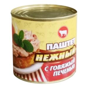 Паштет Нежный с говяжьей печенью 240г 1*30
