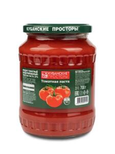 Томатная паста Кубанские просторы 25% ТУ 700гр ст/б твист 1*12