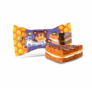 Пирожное бискв. Мишаня с медом 1,75кг