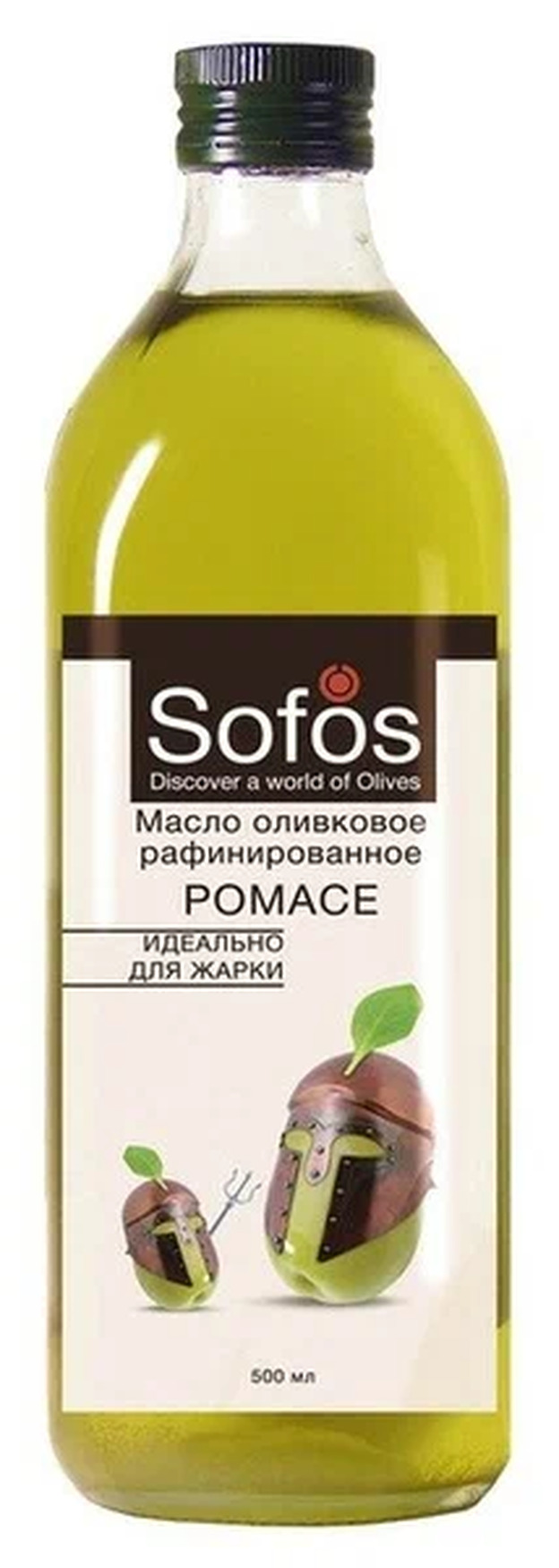 Масло оливковое рафинир.Sofos Помас 500мл ст/б 1*12 Португалия