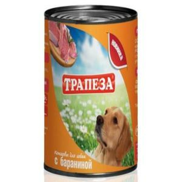 Трапеза конс д/собак Баранина 750г 1*9